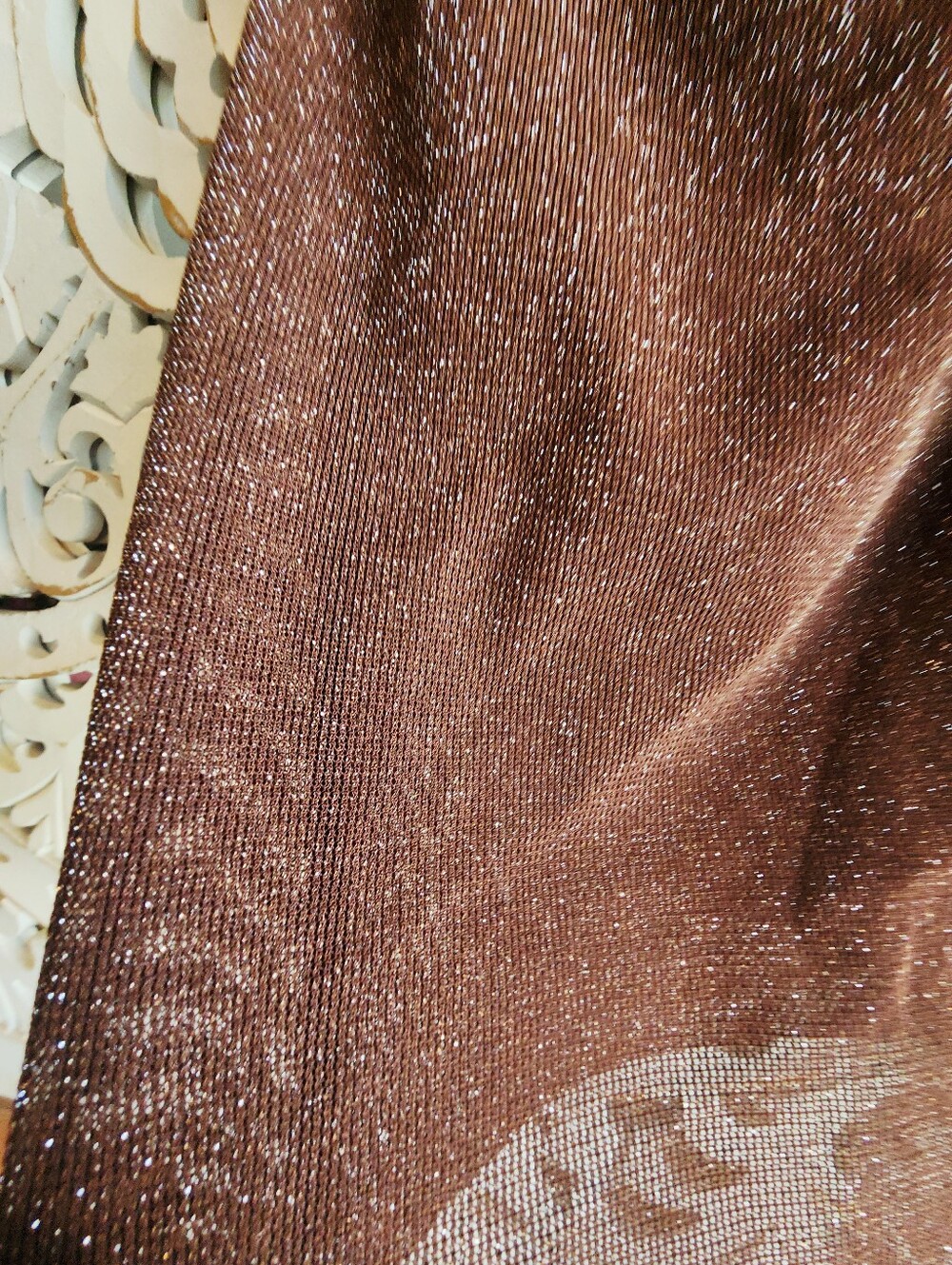 BERLOOK DARK COFFEE SHIMMER COVER UP SKIRT NWT WOMENS SIZE MEDIUM - Picture 11 of 16